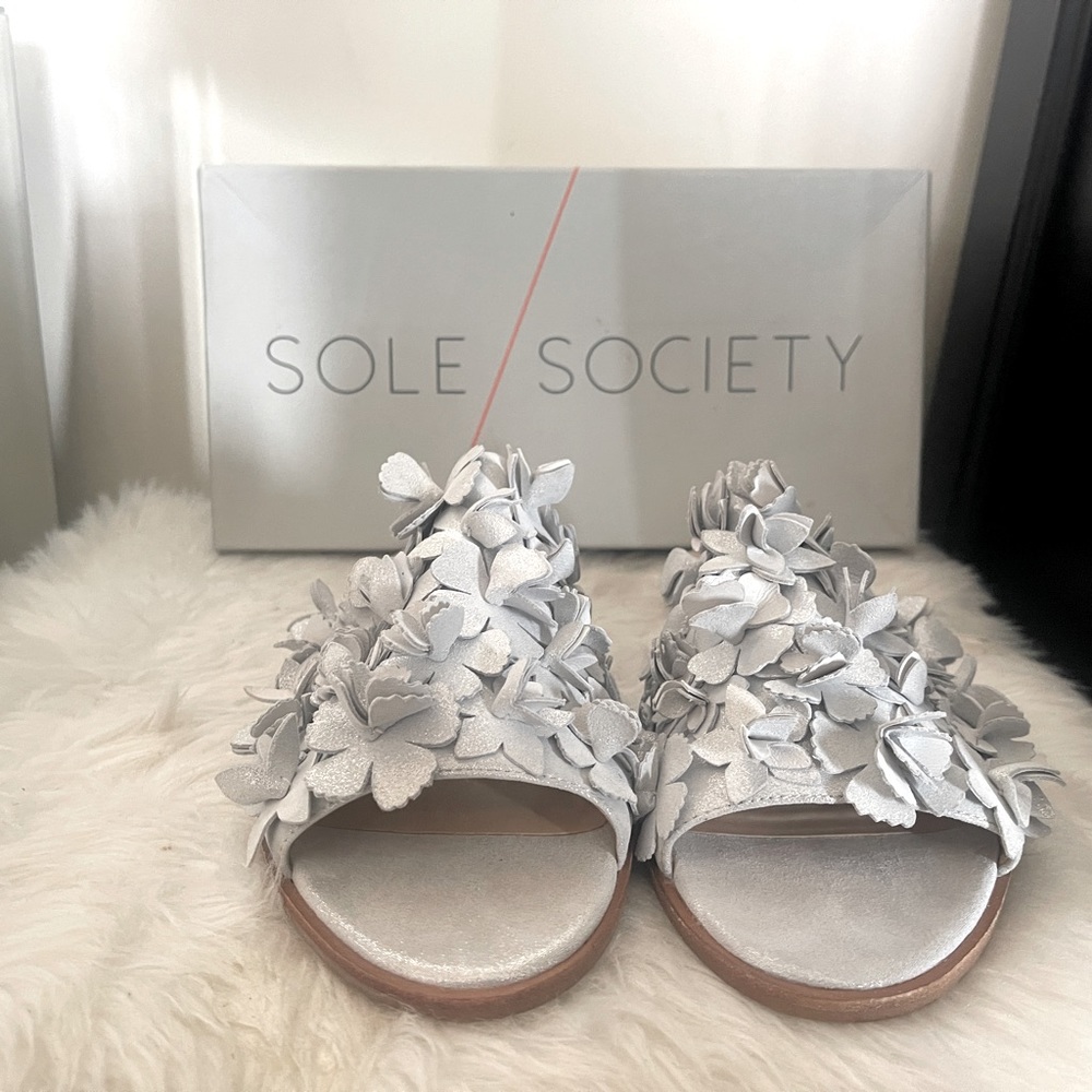 Genuine Italian Leather Slide Sandals